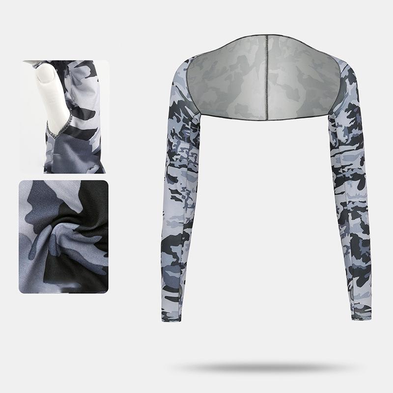 UV Protection Shrug Cooling Cycling Shawl Sun Cover Golf Stretch Breathable Casual Wear Summer Thumb Hole Driving Arm Sleeve