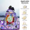 Volleyball66 Personalized Text Blanket Lightweight Customizable Blanket Comfortable Suitable for Couch Picnics Bed Living Room Four Seasons Universal