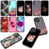 Cover for Apple iPhone 17 16 11 Pro XS Max XR 6 7 8 Plus 16E SE 2020 Air 5 SE2 Phone Case Lucky Grass Peony Rose Flower