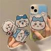 Korean Cute Fun Cartoon Chiikawa For Magsafe Magnetic Phone Griptok Stand For IPhone 17 Pro Max For Samsung Galaxy Foldable Holder Socket Bracket