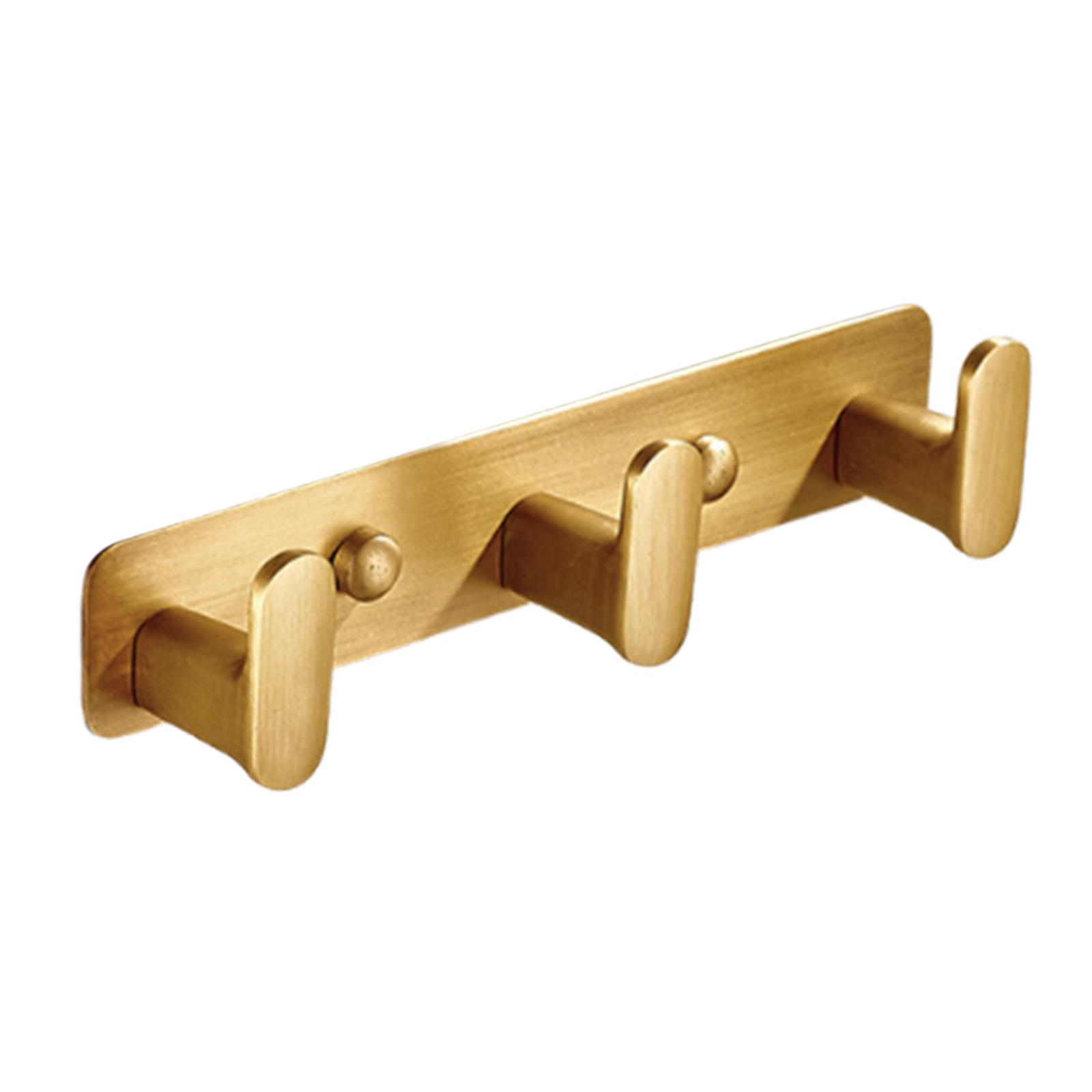 

Coat Rack Wall Mounted Adhesive Modern Gold Wall Hooks for Hanging Hat Rack Coat Hooks for Keys Jackets Bags Entrance Kitchen