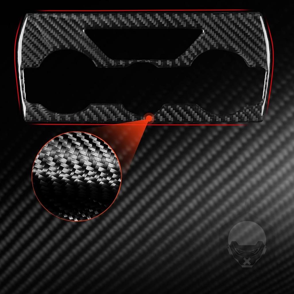 NVCNX Real Premium Carbon Fiber for Subaru Forester Accessories 2019-2024 2020 2021 2022 2023 Car Dash AC Climate Control Panel Cover Interior Trim