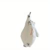 1PC Polar Bear Hanging Hand Towel Kitchen Super Absorbent Thickened Cartoon Hand Towel  White Towel Hankerchief