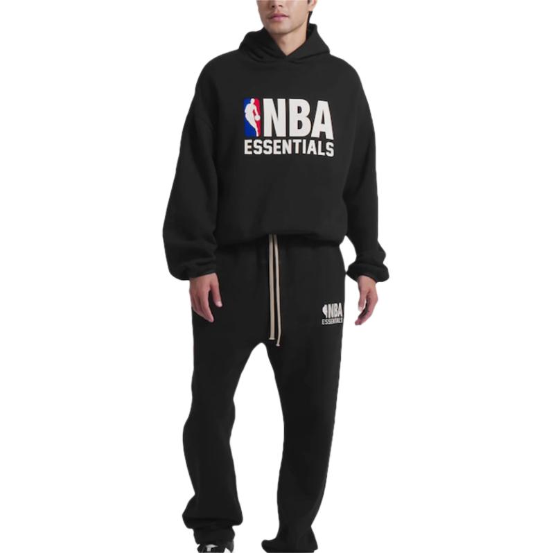 Fear of God Essentials x NBA Relaxte Sweatpants Schwarz Herren Unterteile 130AL246001F