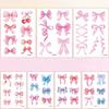 Leopard Print Valentine Day Kiss Lip Stickers Disposable Makeup Stickers  Men Women