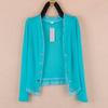 Women's Lightweight Summer Knit Cardigan with Lace Trim, Sun-Protective, Plus Size, Long-Sleeve Outerwear
