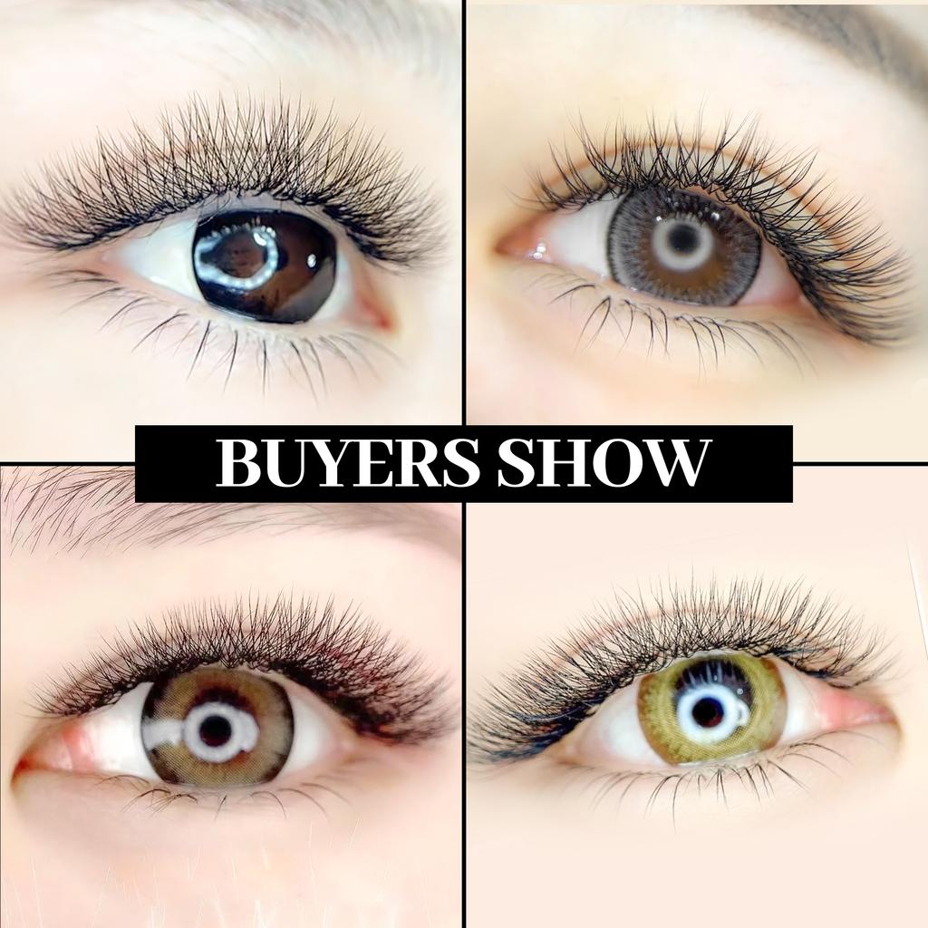 XIUSUZAKI L/LU/M Schwung YY 3D 4D 5D W Wimpernverlängerungen Weiche Natürliche W Wimpernverlängerungen Vorgefertigte Volumenfächer Falsche Wimpern Shop