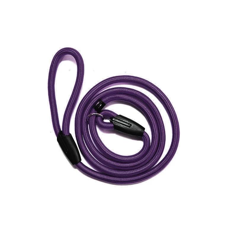 

150cm/59.06in Strong Dog Leashes Nylon Walking Dog Leash Puppy Training Leashes Adjustable Pet Collar for Small Medium Large Dog фиолетовый
