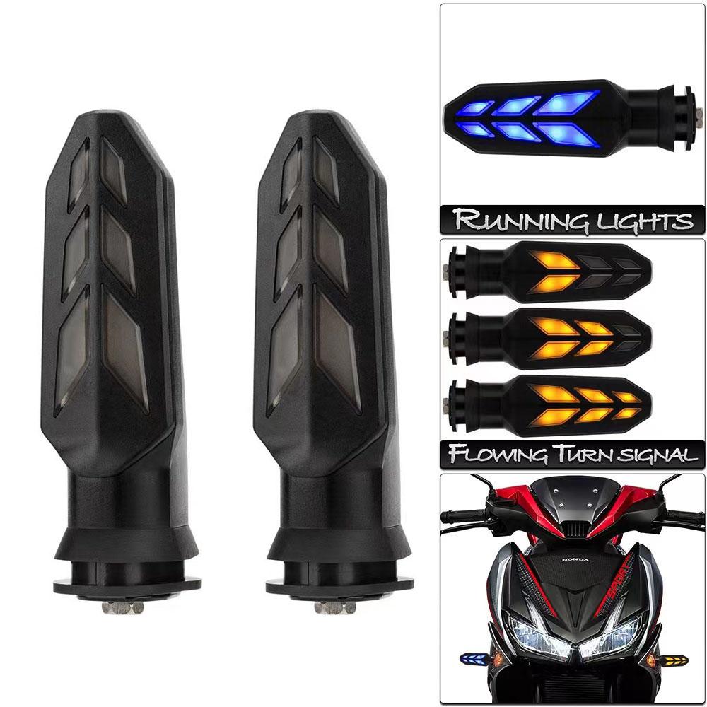 

Flasher LED Motorcycle Turn Signals Light For HONDA NC750X XL750 CRF300L Rally CRF450RL CRF1000 CB500F CB500X CB750 CBR500R 2pcs Blue Yellow