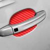 4Pcs Universal Carbon Fiber Auto Door Handle Film Stickers Car Handle Anti Scratch Stickers