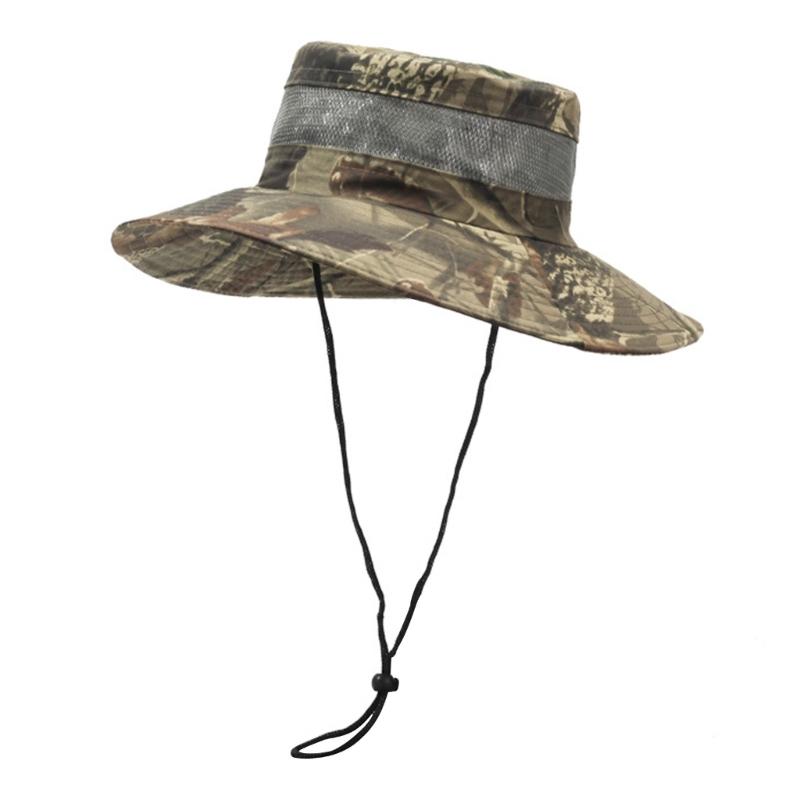 

Outdoor Sun Hat Breathable Fisherman Hat with Windproof Rope Sunproof Sunshade for Outdoor Surprise Gift