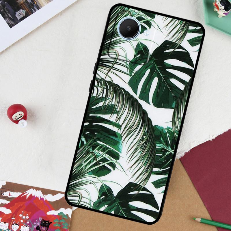 Tropical Leaves For Realme GT 6T 6 5 GT 7 Pro C61 C55 C53 C51 C21Y C25S C67 C75 10 11 12 13 14 Pro Plus Case