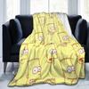 S-Simpson Blanket Velvet Print   Multifunction Warm Throw Blankets for Home Car Bedspread