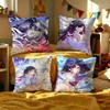 Genshin Impact Columbina Pillow Cover Design Cushion Cover Decor Holiday Decorati