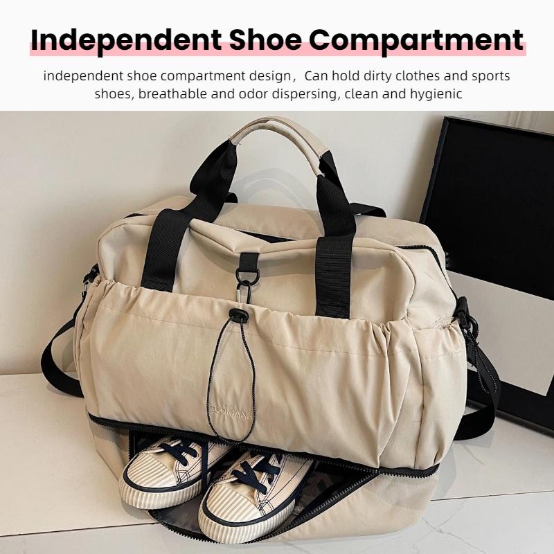 Large Capacity Travel Duffel Bag - Spacious Weekender Duffel Bag Sports Fitness Yoga Bag Ideal for Business Trips Vacations and Daily Commutes