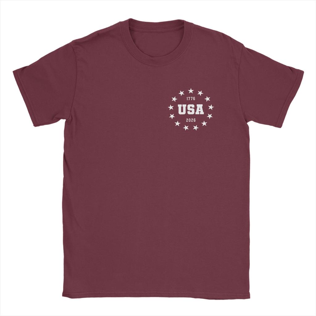 Oversized TShirt Summer USA 250 Anniversary 2026 Semiquincentennial Hip Hop TShirts Cotton Tshirt for Unisex Y2K Funny Tees