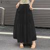 ZANZEA Damskie codzienne elastyczne spódnice długie o luźnym kroju