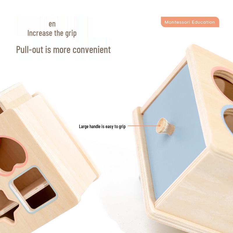 Montessori Pädagogische Münzbox: Farben- & Formerkennungsblöcke für Babys & Kleinkinder