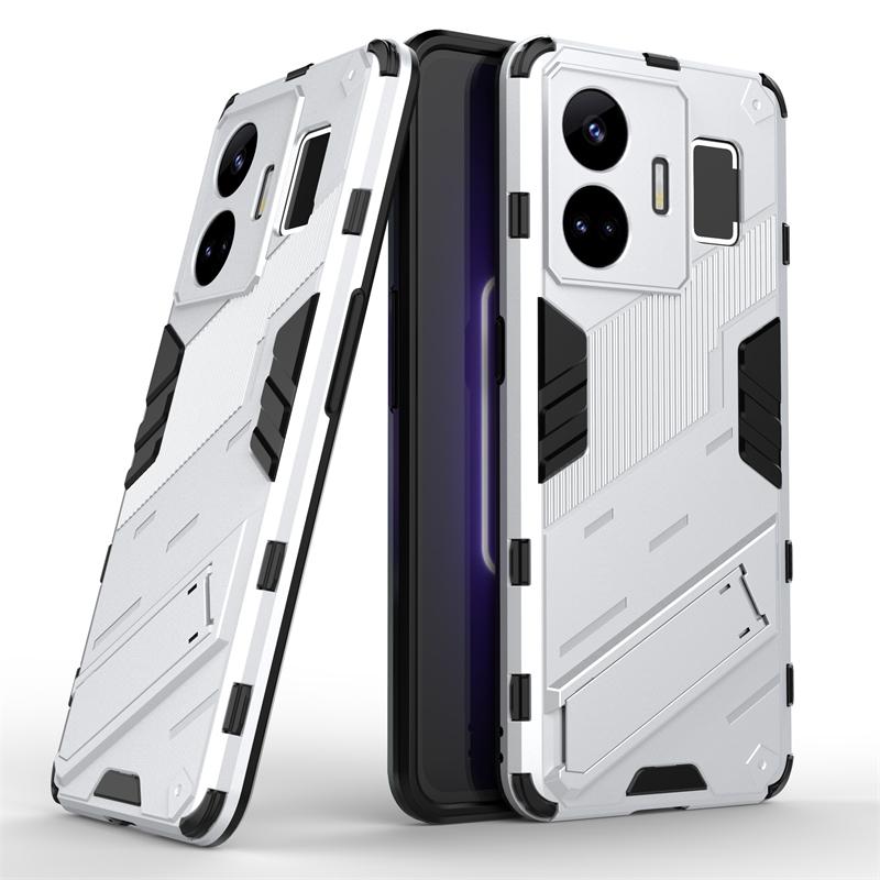 

Для Realme GT Neo 5 Чехол Чехол Для OPPO Realme GT Neo 5 Capas Phone Bumper Kickstand Back Holder Cover Realme GT Neo 5 Fundas For Realme GT Neo 5 белый
