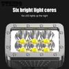 6 Bead Glare Flashlight Portable Flashlight for Outdoor Lighting with Electric Highlight Tele Focusing Four Gear Adjustment