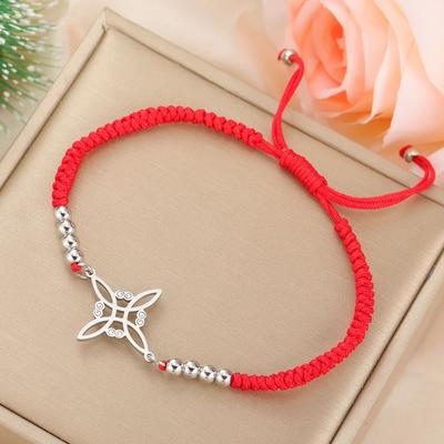 Dawapara Witch Knot Charm Bracelet for Women Celtics Knot Protection Amulet Stainless Steel Wiccan Jewelry