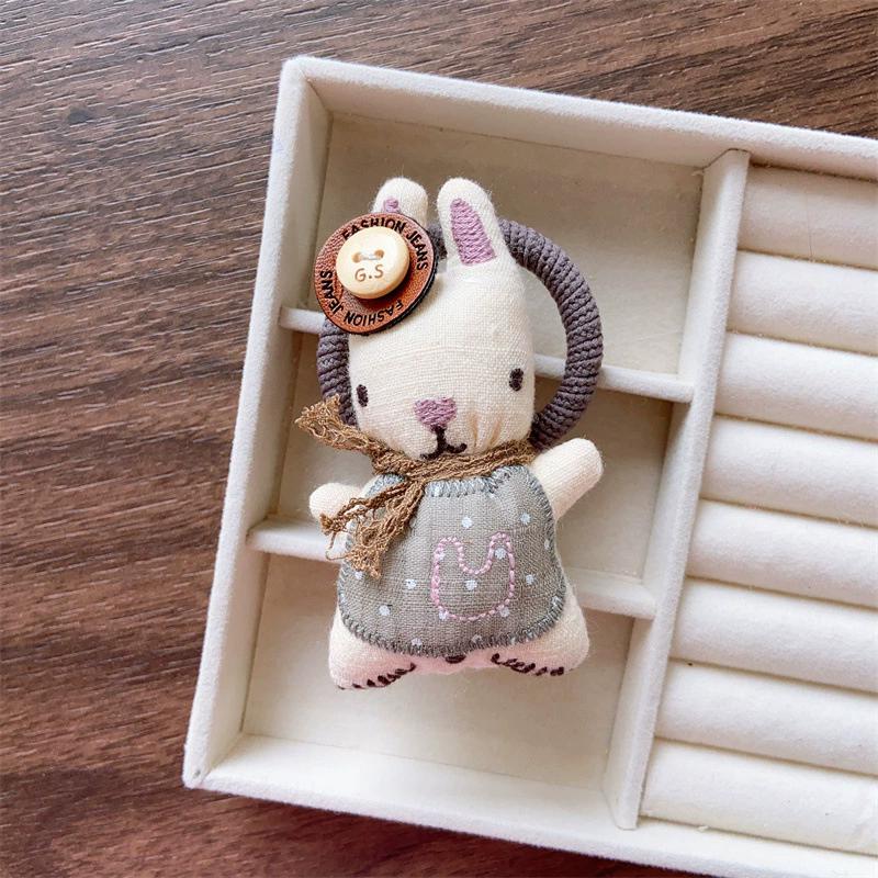 Kid Cute Animal Hair Tie Elastic Rabbit Hair Rubber Bands for Girls Baby Elephant Hair Rope Child Hairbands Hair Accessories