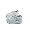 Thick-soled heightening little white shoes women's shoes 2025 spring and summer new leather muffin casual sports board shoes big head bread shoes