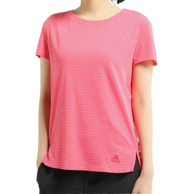 

Adidas T Shirts Women s Pink Crew Neck Moderate CZ7996 165/88A/M