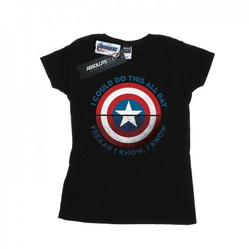 

Marvel Womens/Ladies Avengers Endgame Do This All Day Cotton T-Shirt XXL білий