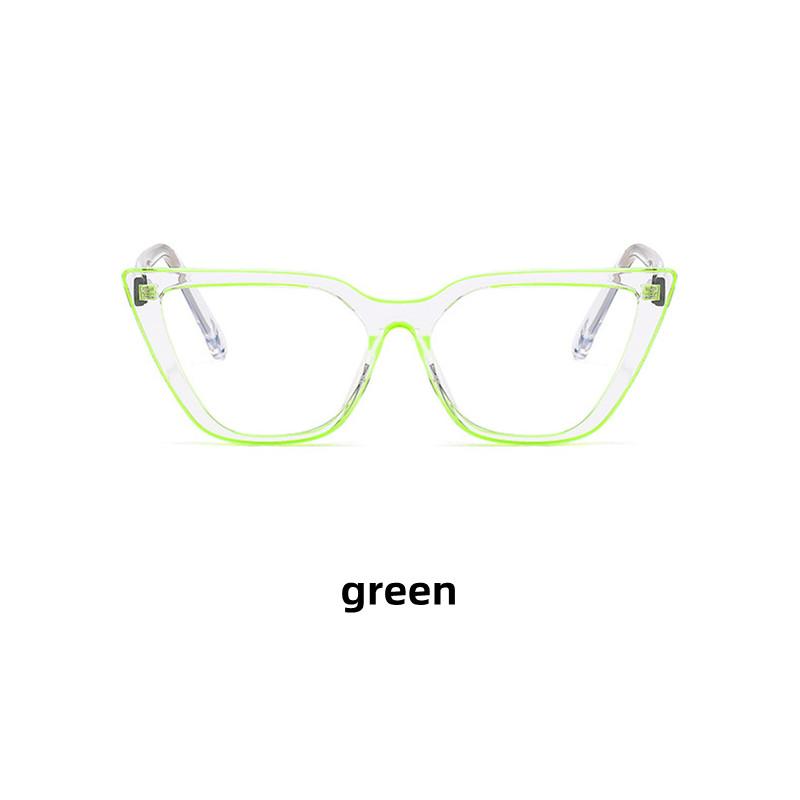 Fashion Cat Eye Transparent Gradient Frame Anti Blue Light Computer Reading Glasses Women Plus Point Sight 0 to +6