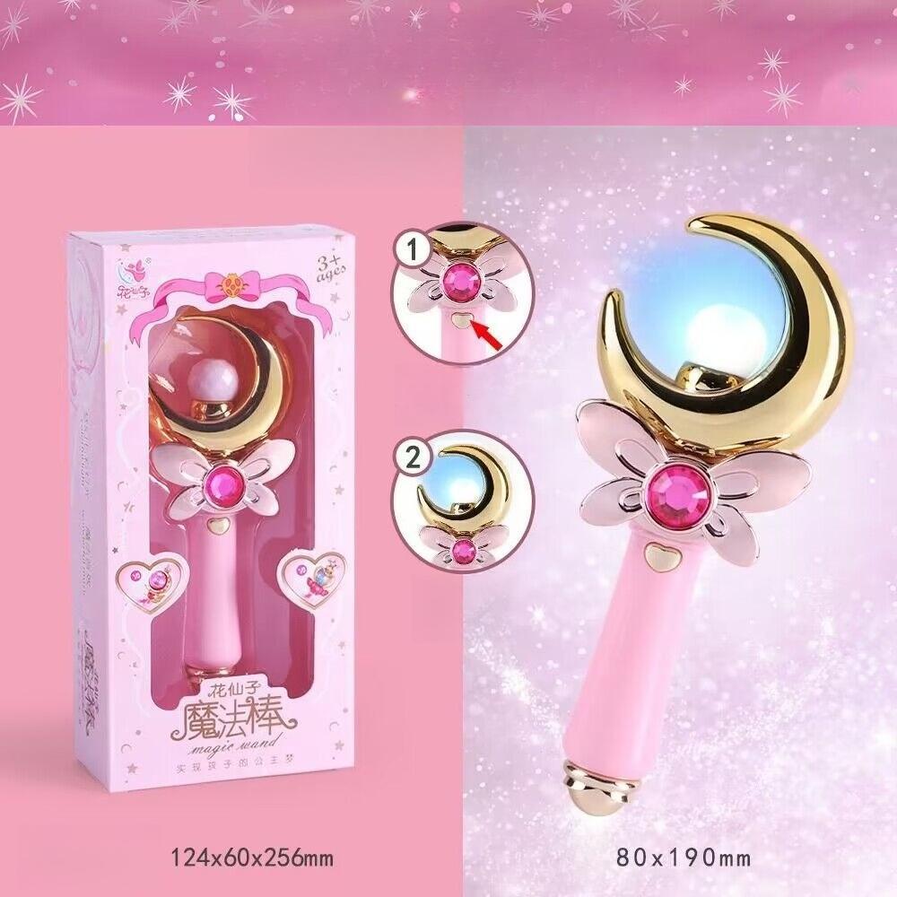 

Чарівна Паличка Феї Сяюча Музичні Звукові Ефекти Іграшки Мила Місячна Палиця Паличка Фігурка Іграшки Королівська Паличка Трансформації Дівчата Подарунки