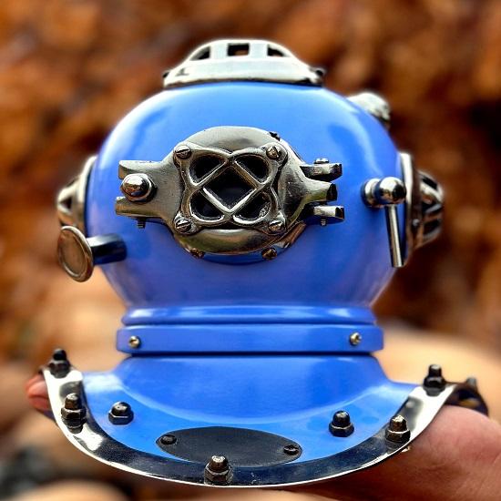 Κράνος καταδύσεων Blue US Navy mark V κράνος δυτών Κράνος θαλάσσιων καταδύσεων Κράνος καταδύσεων σήμα V Κράνος καταδύσεων με βάση