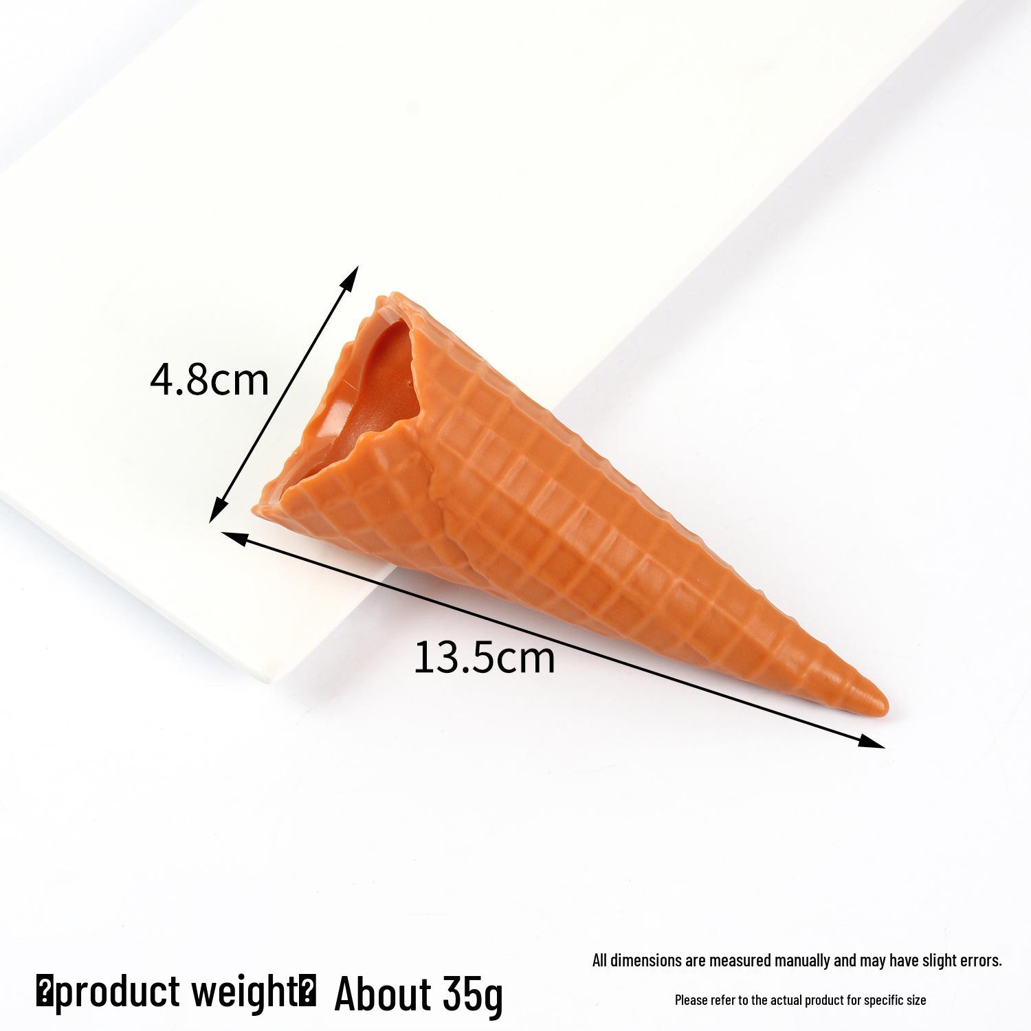 

Large Hollow Crispy Cone Model - DIY Handmade Ice Cream Cone Holder Accessories