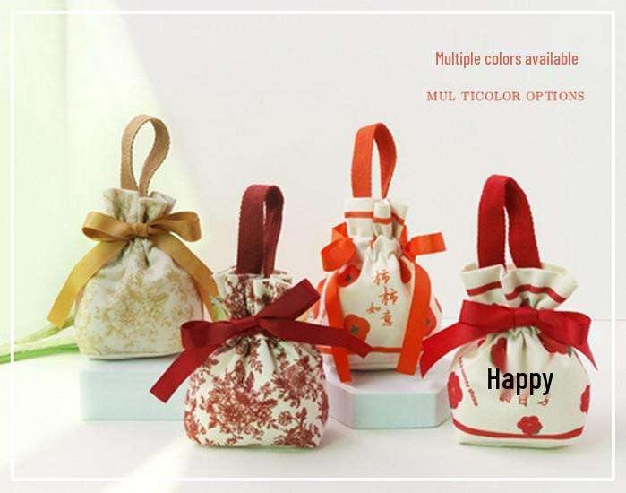 Stylish Wedding Candy Box Handbag - Elegant Cloth Favor Bag