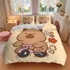 3pcs Teddy Bear Bedding Set - 1 Duvet Cover + 2 Pillowcases(Core Not Included), Machine Washable Polyester yy251216117