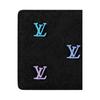 Louis Vuitton Carteira Jeans Bordada Múltipla Carteira Feminina Azul Degradê M13964