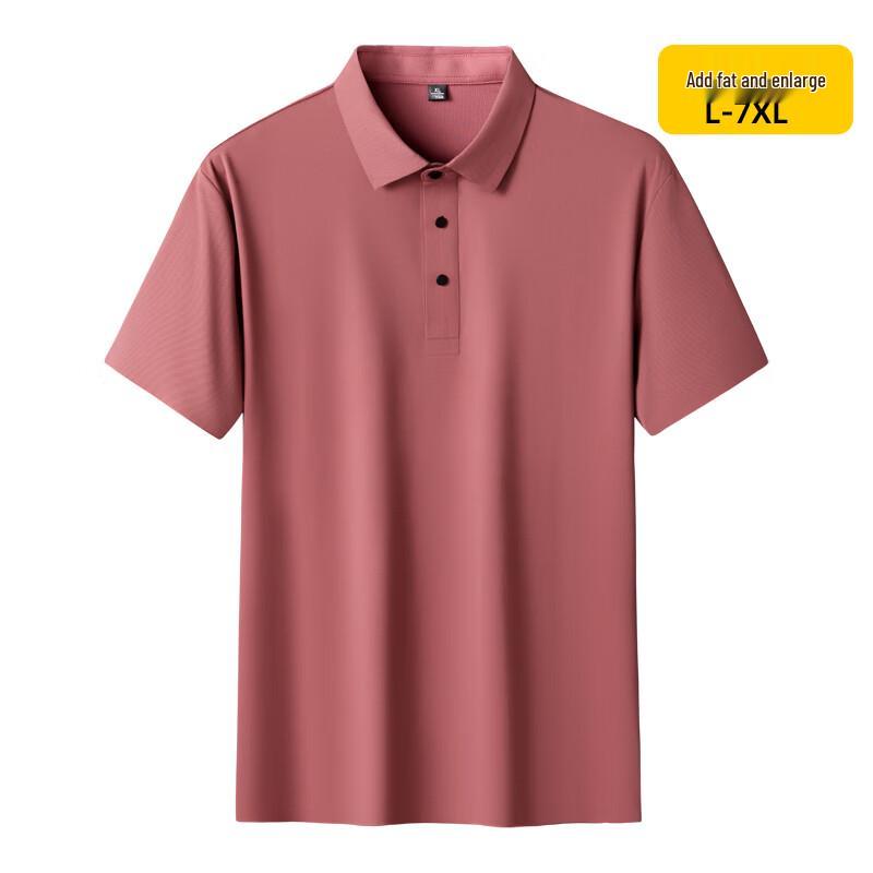 Debinze Men's Plus Size Summer Short Sleeve Polo T-shirt