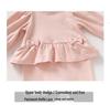 Wine Red Baby Girl Thermal Fleece Onesie: Autumn/Winter Crawling Suit Gift for 100-Day Celebration
