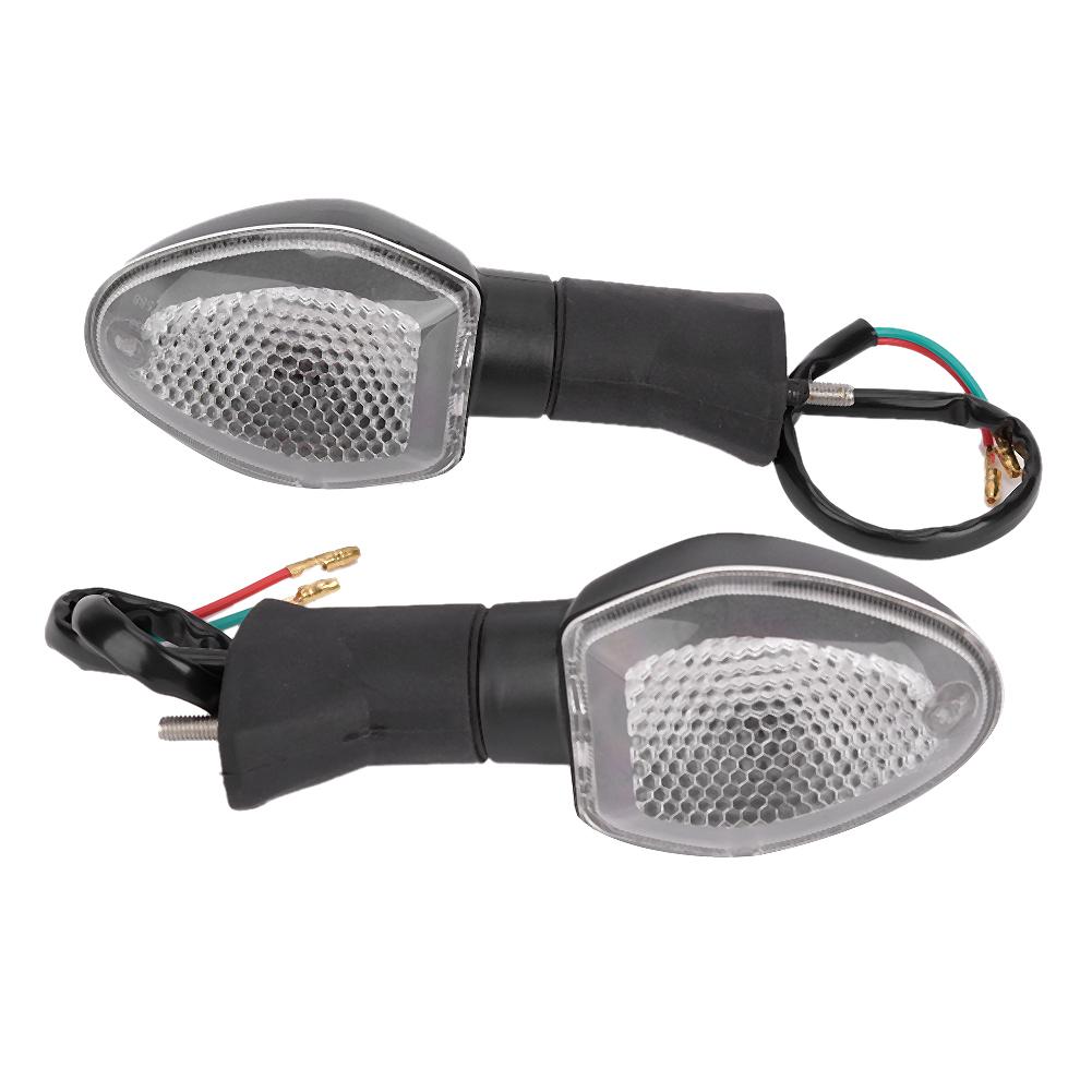 2Pcs Motorcycle LED Turn Signal Lamps Lights Fit for -S 1000f 750(White )