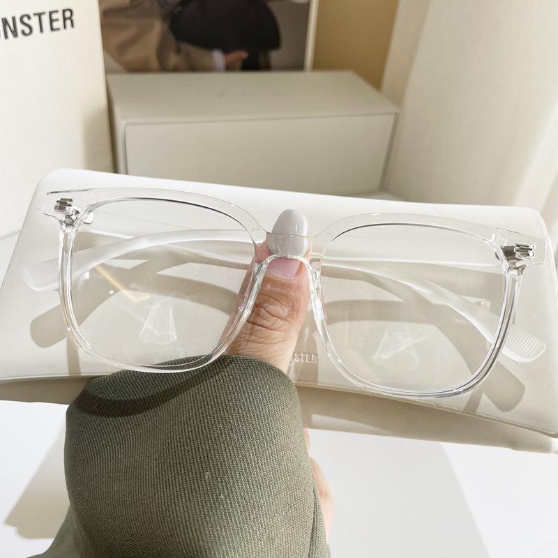 

Fashion Luxury Anti Blue Light Reading Glasses Women Men Square Computer Eyewear Brand Designer Big Frame Prescription Glasses 0