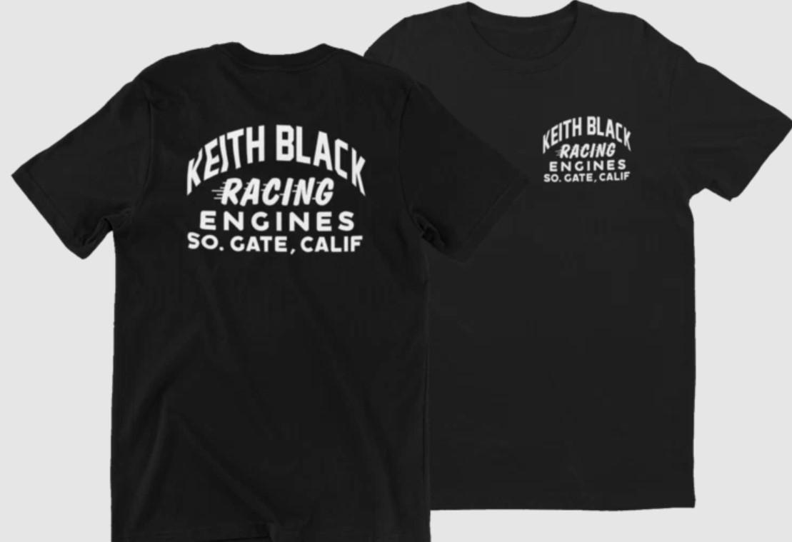 Keith Black Racing Engines T-Shirt 100% Cotton, Black. Mopar, NHRA, Drag Unisex T-Shirt S