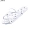 Fashion Men's Platform Flip Flops Bathroom Home Sandals Women Hotel Slippers Outdoor Travel Folding Slippers Non-slip Slides