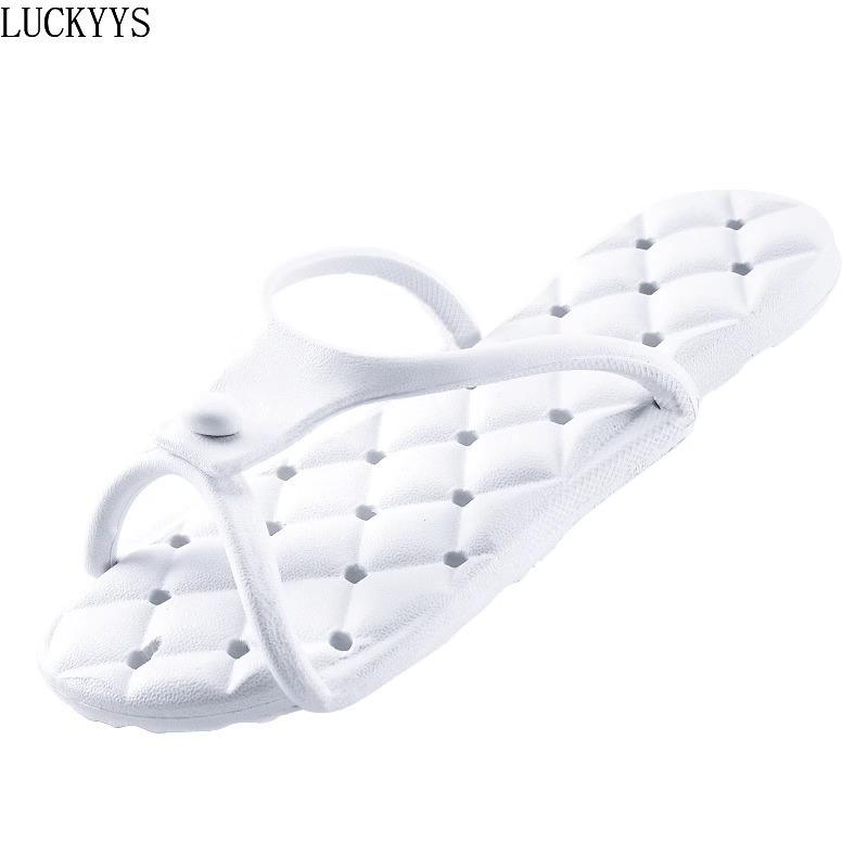 Fashion Men's Platform Flip Flops Bathroom Home Sandals Women Hotel Slippers Outdoor Travel Folding Slippers Non-slip Slides