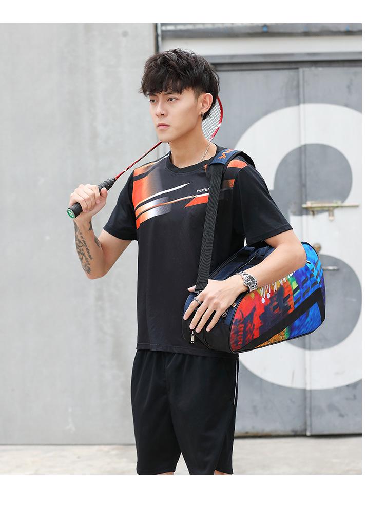 2022 Dual-Shoulder Badminton/Tennis Backpack for Men & Women - Holds 3 Rackets, Large Capacity, Thick Handbag