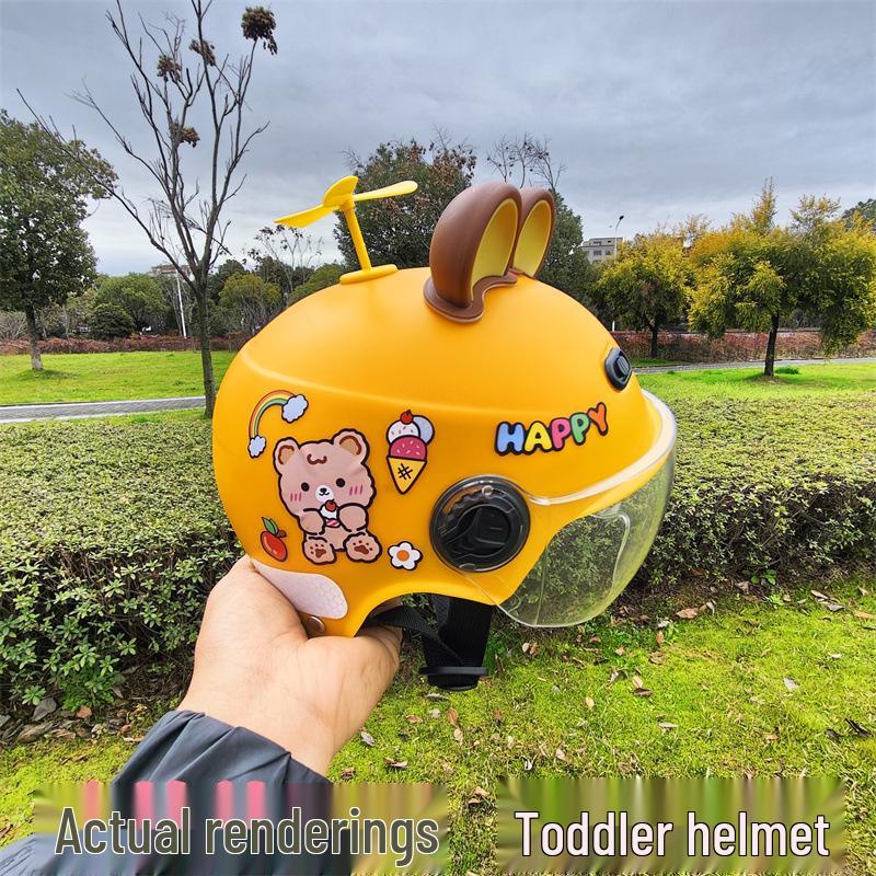 3C Certified Children's Universal Helmet - Four Seasons, Boys & Girls, Electric/Battery Cars, Summer Half Helmet