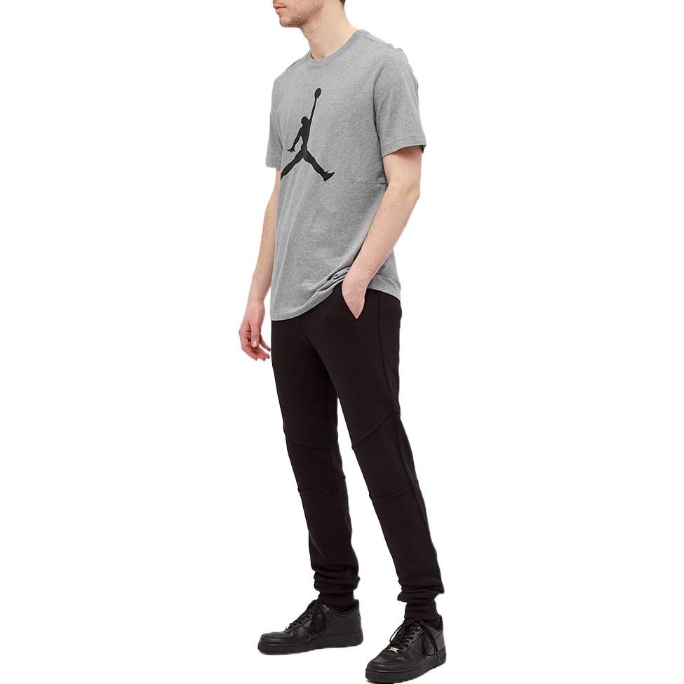 Jordan Jumpman Logo S/S T-Shirt Gray Men Streetwear CJ0921-091