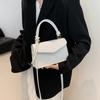 Fashionable Pu Handheld Square Bag For Women In Trendy Black White Khaki Brown Colors