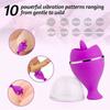 Tongue Licking Multispeed Vibrator Clit Nipple Vagina Female Toys Massager
