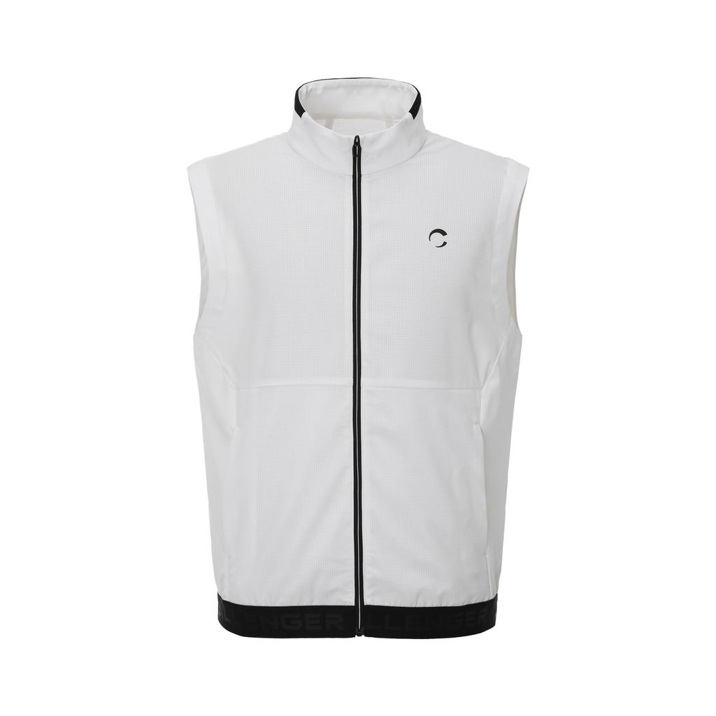Challenger Men'S Airhole Cooling Full-Open Performance Vest White