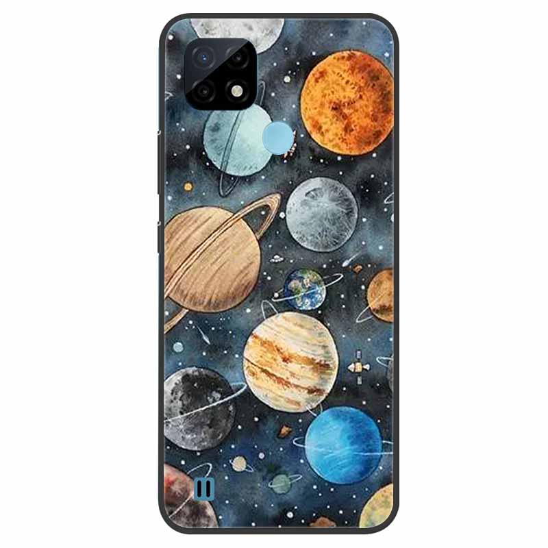 Pro Realme C21 Pouzdro Nárazuvzdorné Měkký silikon TPU Zadní kryt Pro Realme C31 C21Y C25S C25 Pouzdra na telefony Realme C21 C31 Roztomilý kreslený